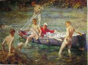 Ruby, gold and malachite Henry Scott Tuke